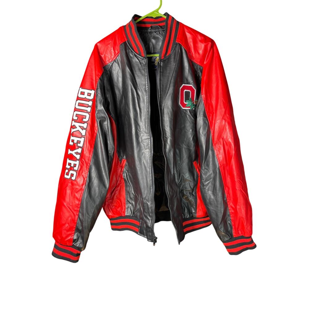 Steve and Barry’s outfitters Ohio State faux leather jacket men’s XL